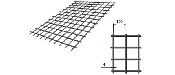 Сетка сварная (дорожная) 100х100х4мм 1,5х2м купить с доставкой в Тарбушево