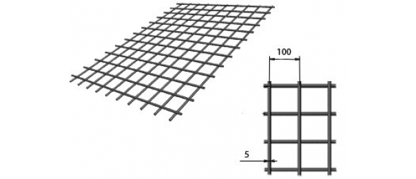 Сетка сварная (дорожная) 100х100х5мм 1,5х2м купить с доставкой в Тарбушево